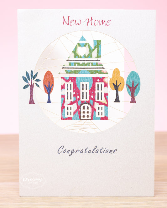 Congratulatory New Home Card, new home greeting card - dreamylondon