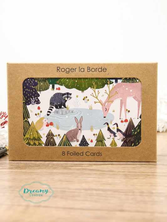 Festive Forest Boxed Petite Christmas Cards