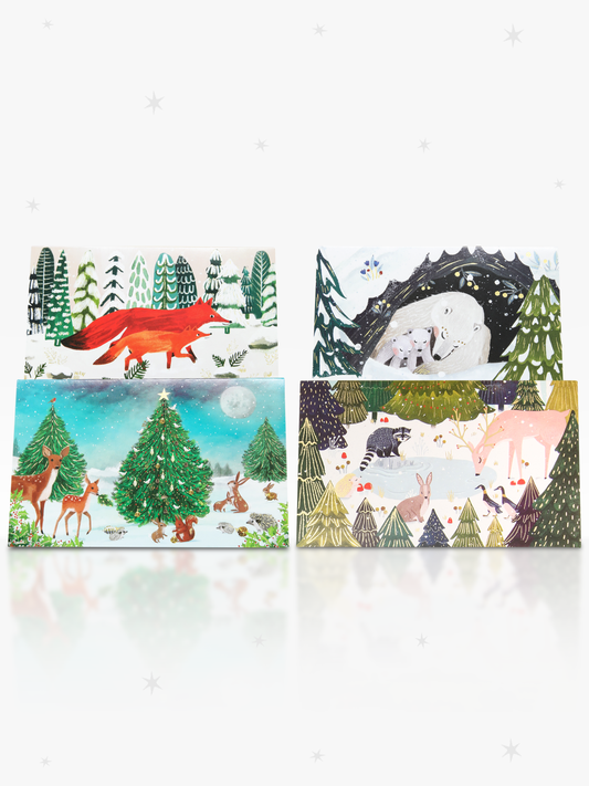 Festive Forest Boxed Petite Christmas Cards