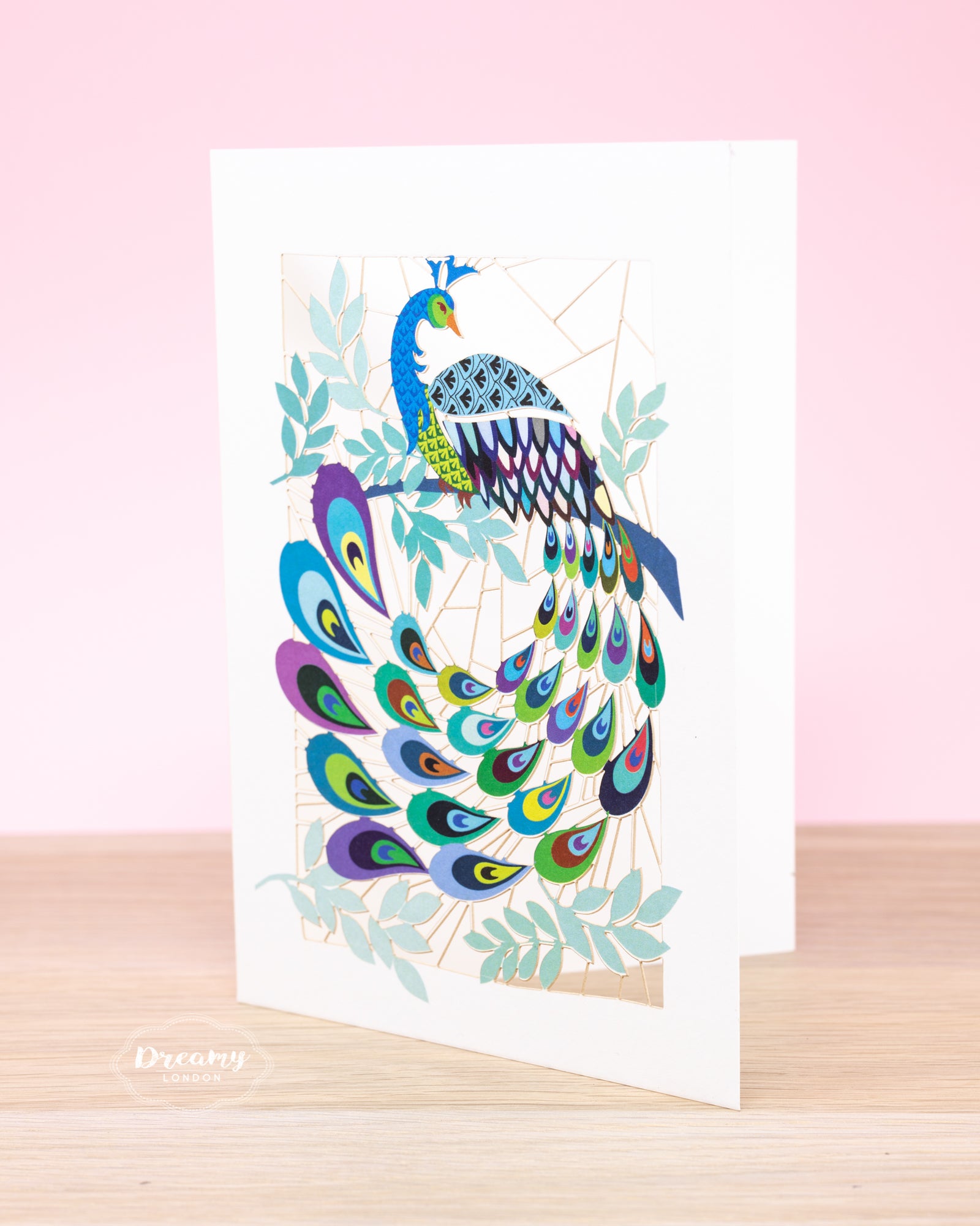 Peacock Greeting Card - dreamylondon
