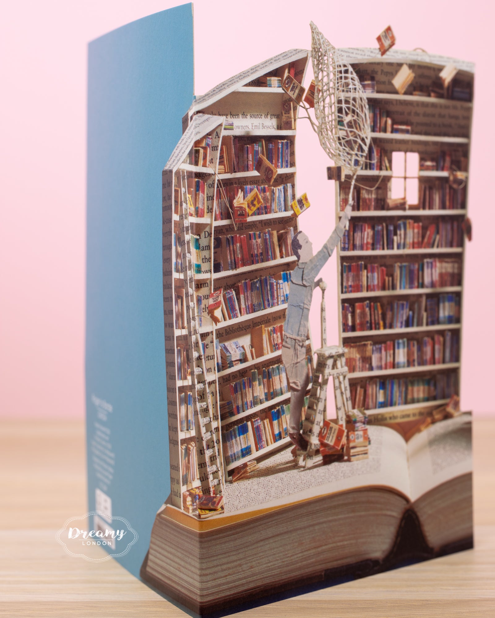 Book Collector Greeting Card - dreamylondon