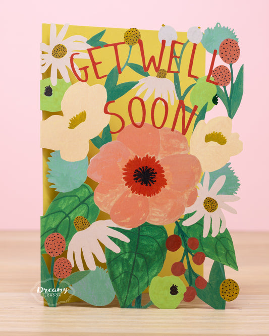 King Protea Get Well Soon Card - dreamylondon
