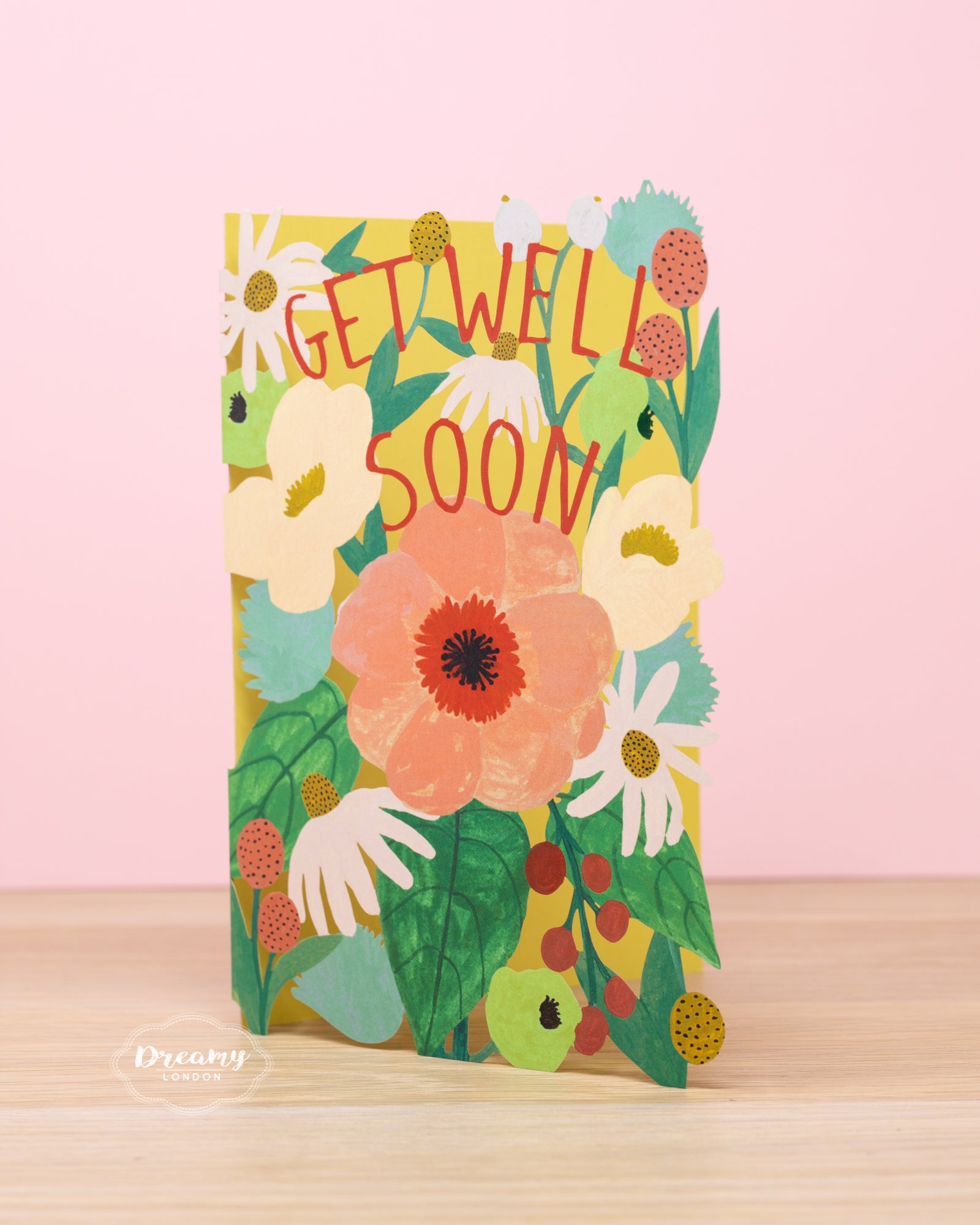 King Protea Get Well Soon Card - dreamylondon