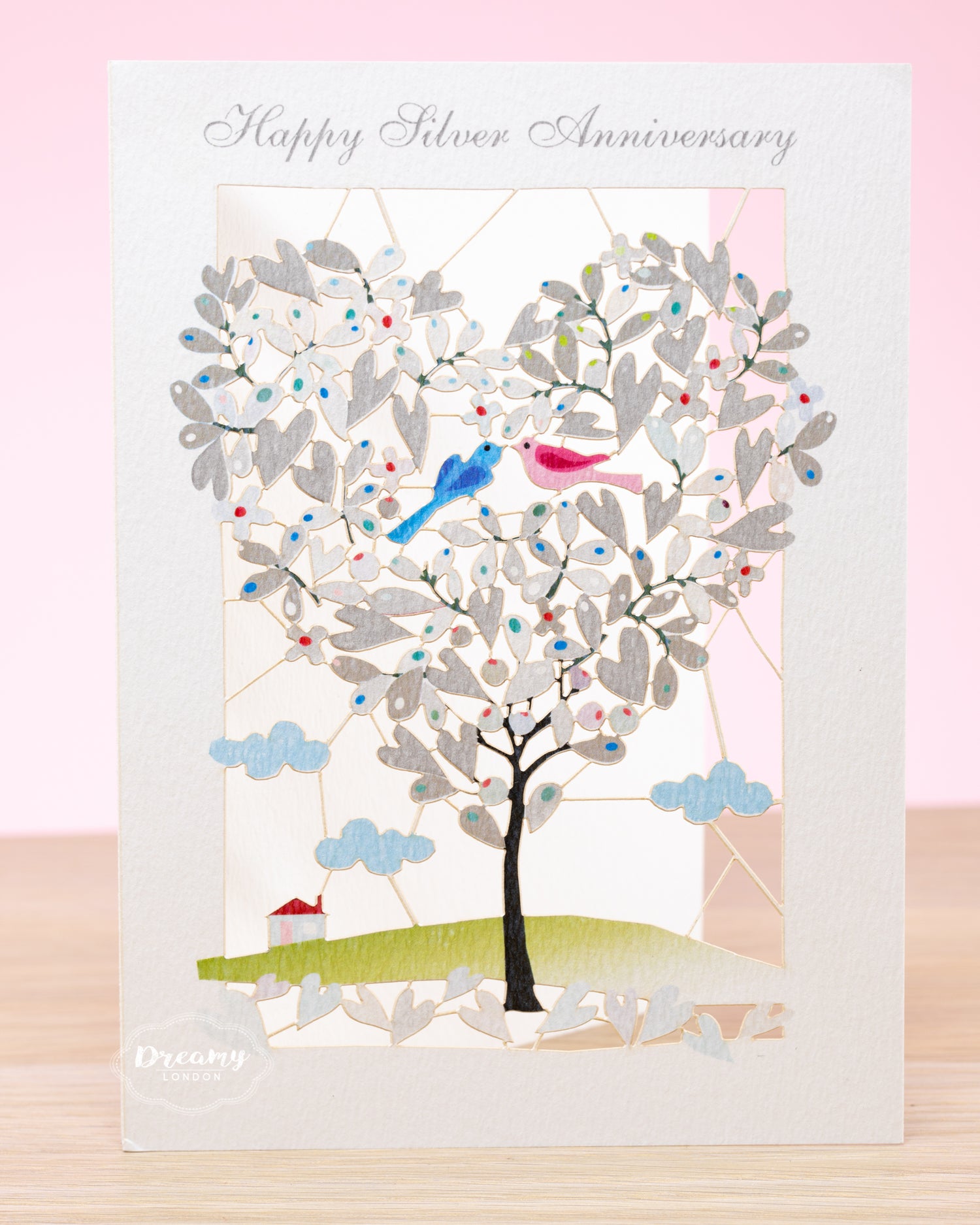 Happy Silver Anniversary Card - dreamylondon