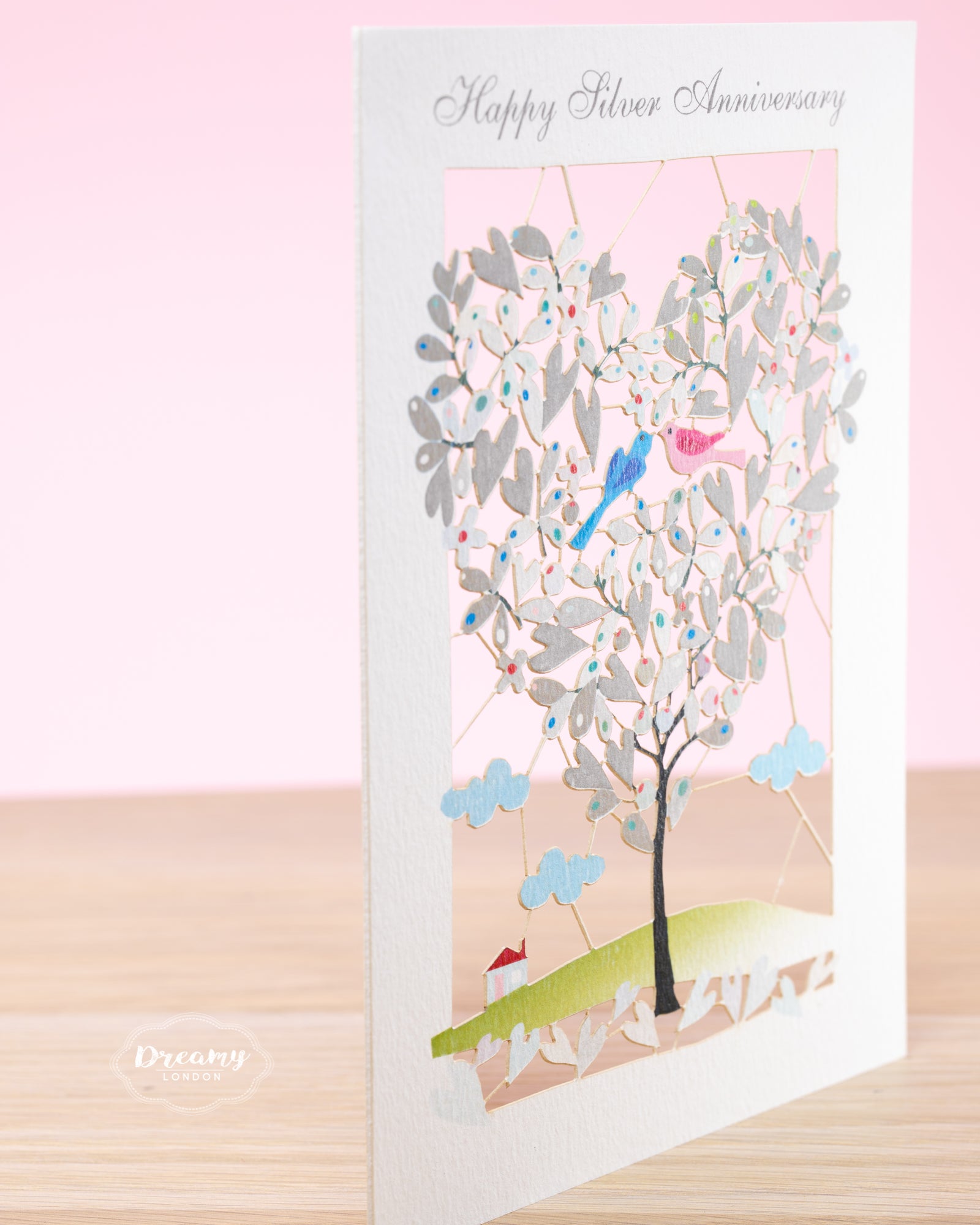 Happy Silver Anniversary Card - dreamylondon