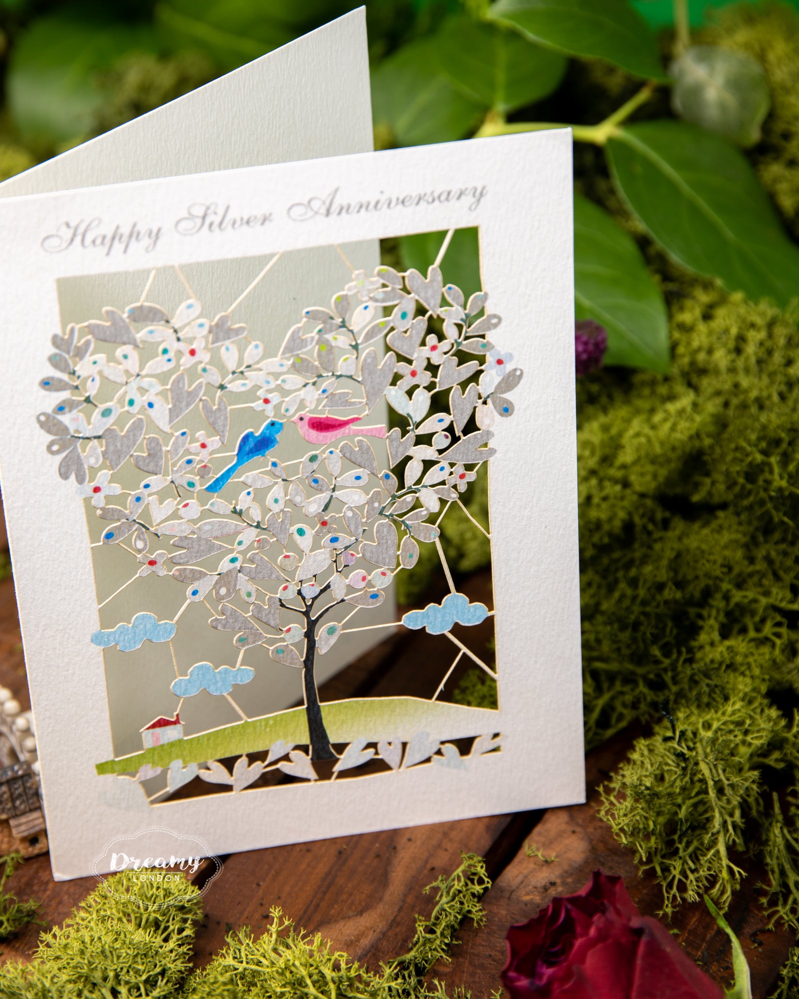 Happy Silver Anniversary Card - dreamylondon