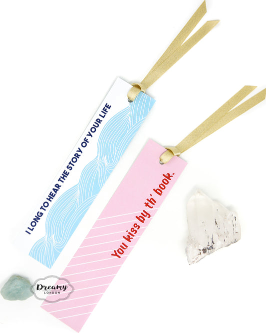 Set of 2 Shakespeare's Quotes Bookmarks - dreamylondon