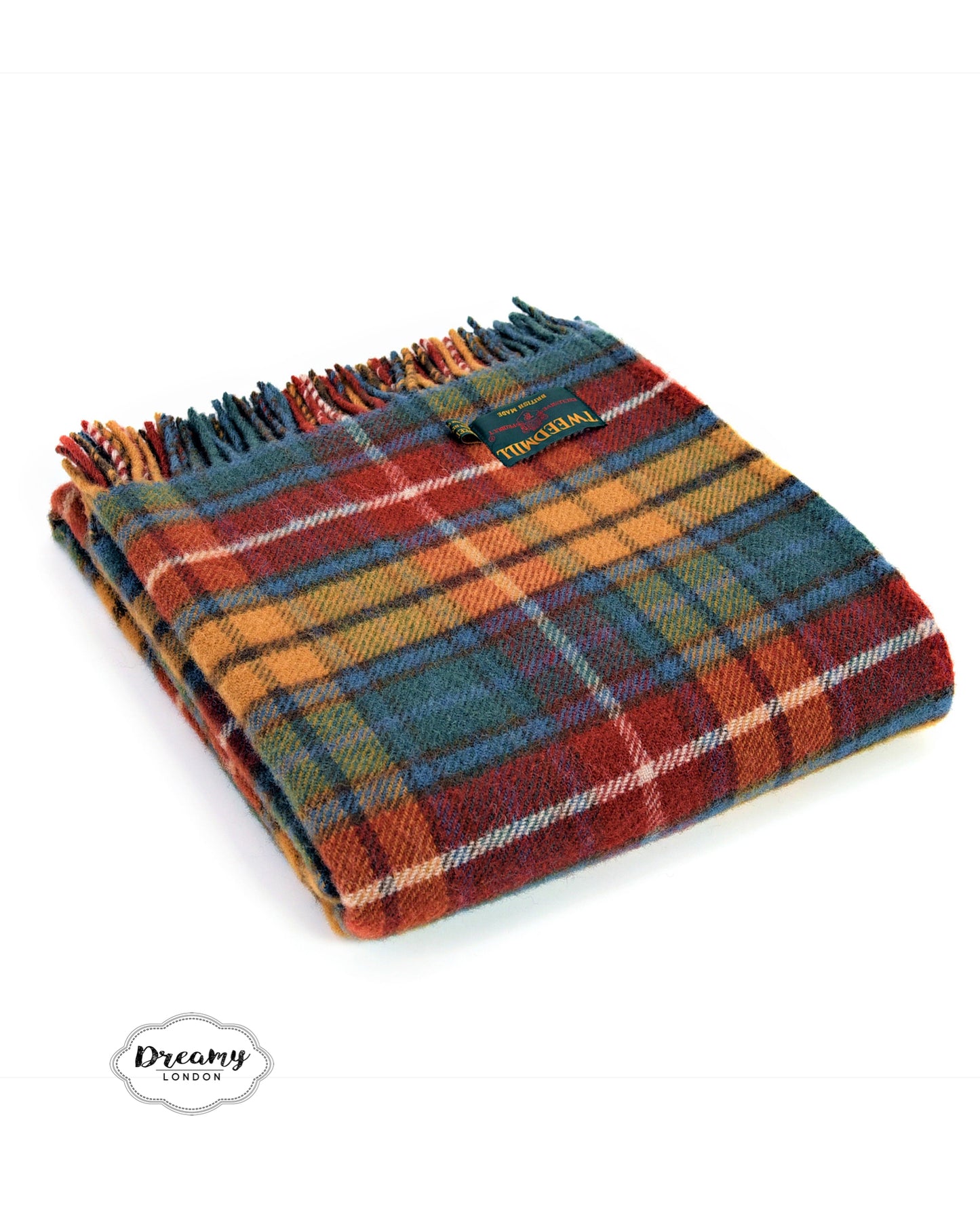 Autumn Buchanan Tartan Wool Blanket, Scottish Tartan - dreamylondon