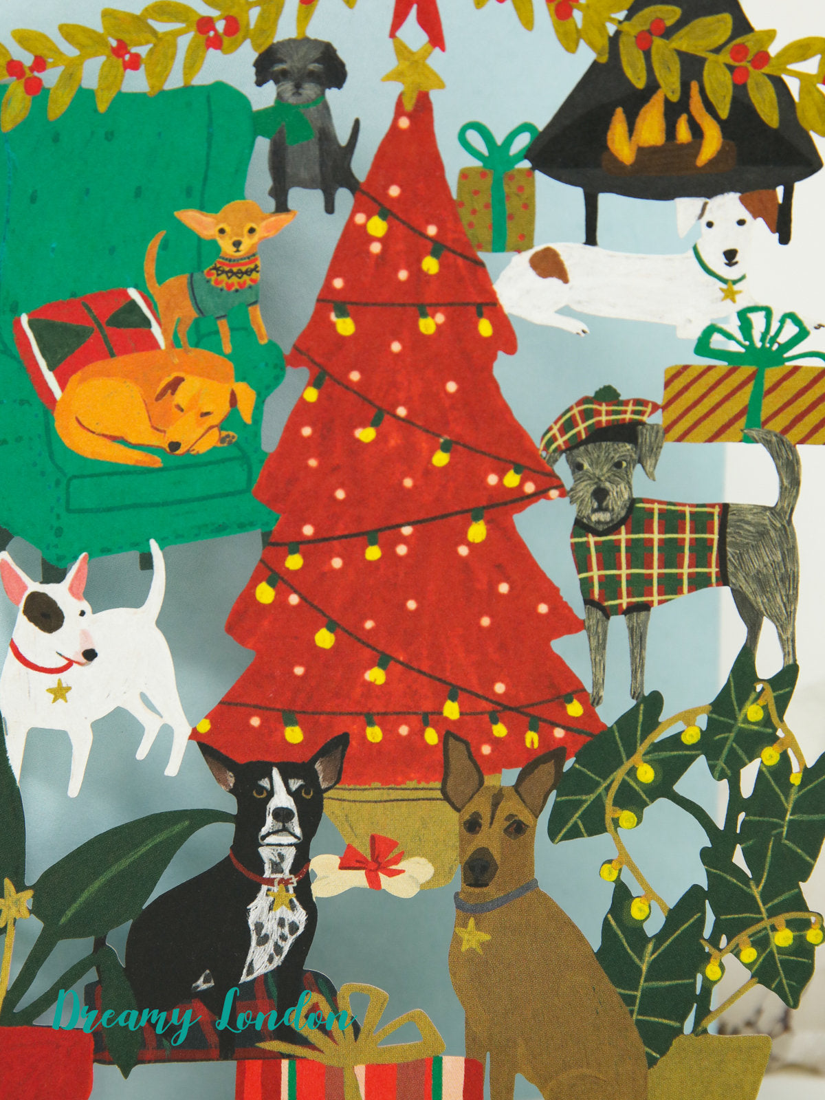 Dogs Christmas Card - dreamylondon