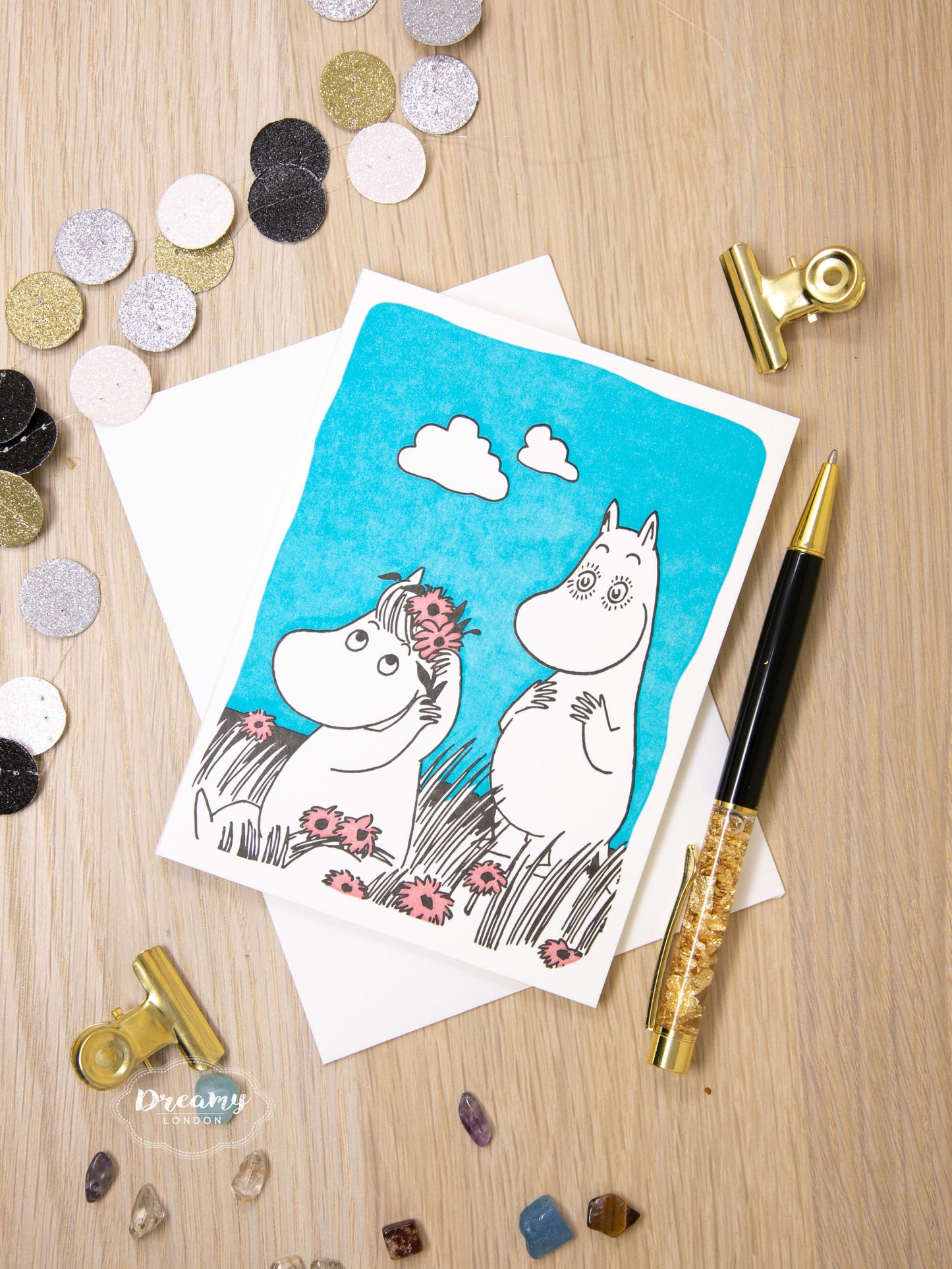Moomin and Snorkmaiden Love Greeting Card