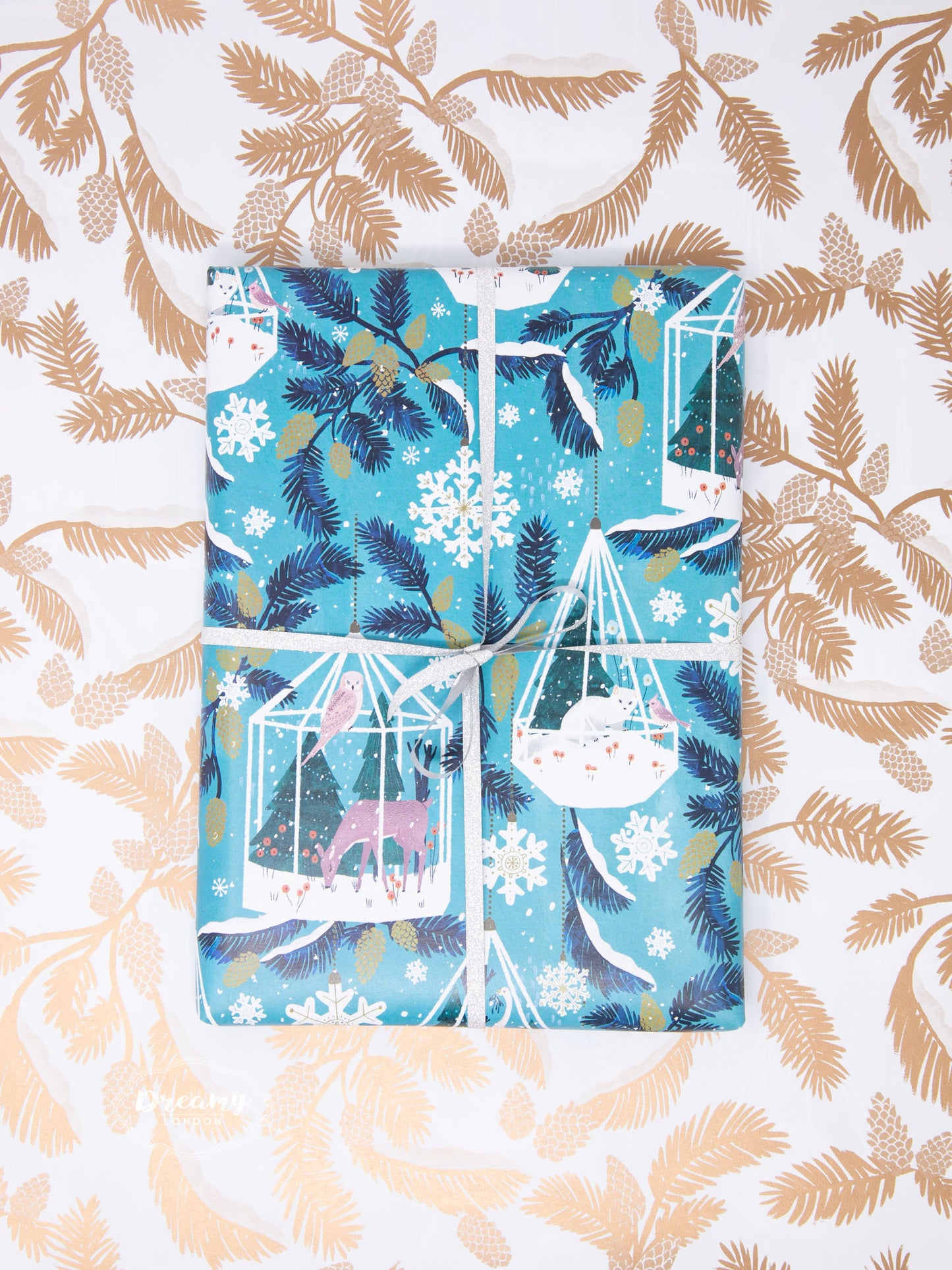 Winter Garden Reversible Gift Wrapping Paper